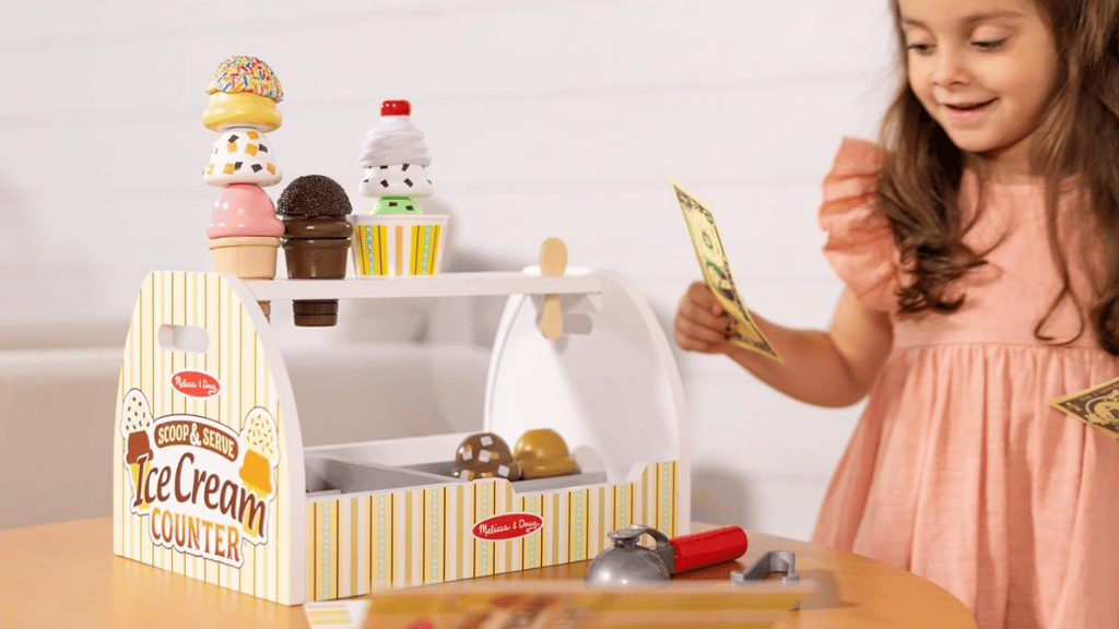 Ice cream counter toy